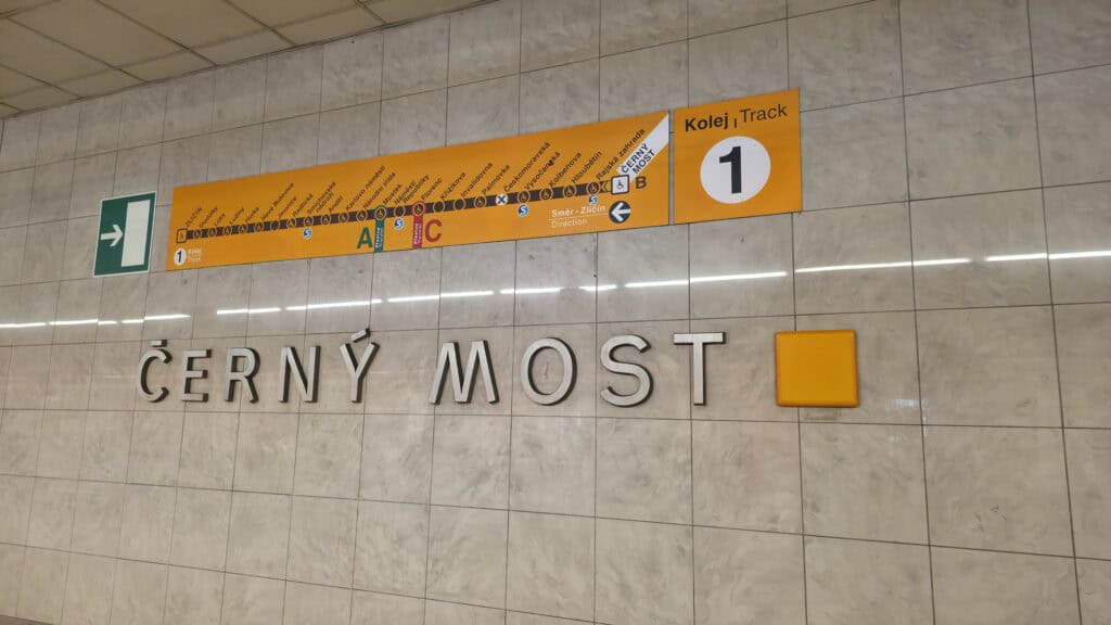 Prague metro map