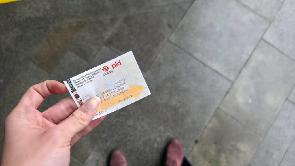 Prague public transport tickets
