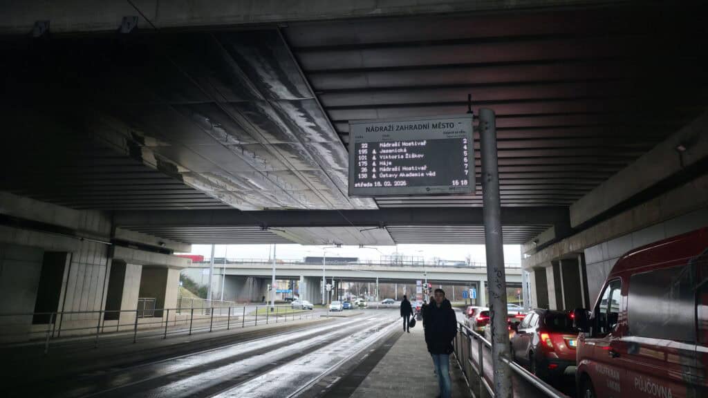 Prague public transport timetable