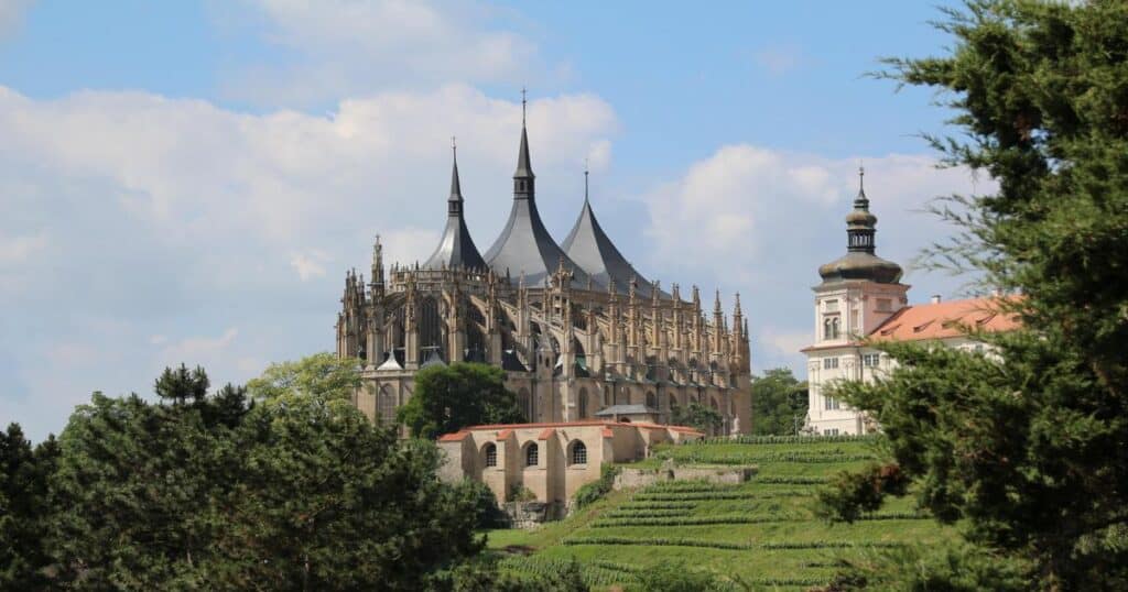 The beauty of the Church of Saint Barbara in Kutna Hora.